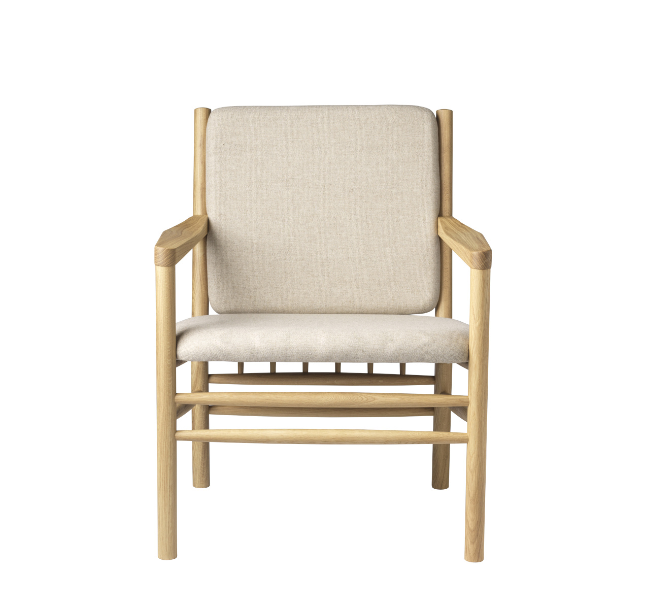 J147 Sessel, eiche natur / beige