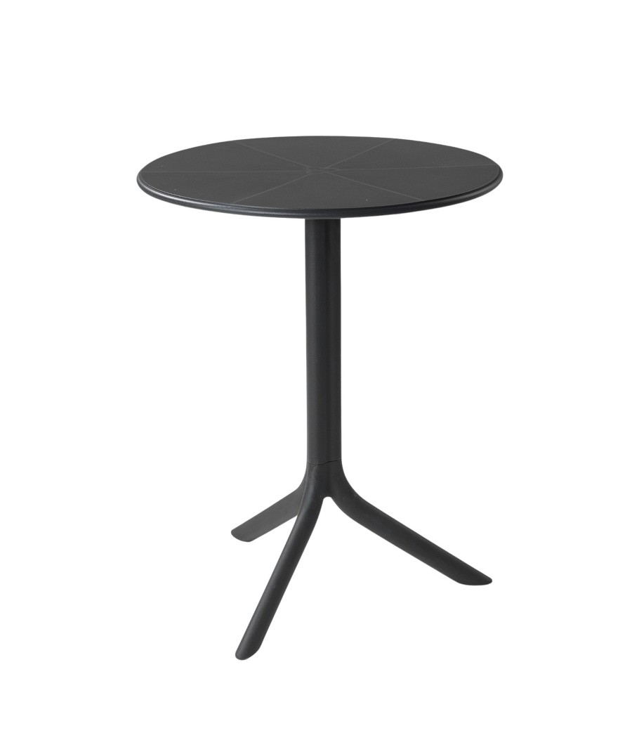 Nardi Spritz Gartentisch Ø 60 cm anthrazit – Outdoor-Tisch Nardi Spritz Gartentisch Ø 60 cm anthrazit, runder Outdoor-Tisch, wetterfest, robust, italienisches Design