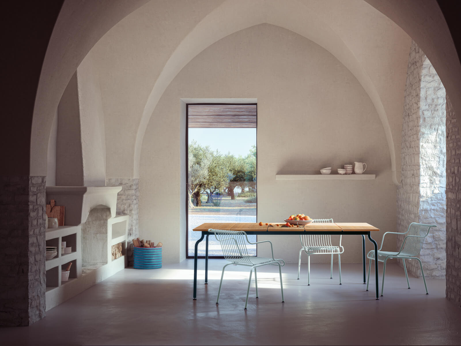 Magis South Korb aus hochwertigem Material, ideal für Terrasse, Balkon oder Wohnzimmer – modernes Design