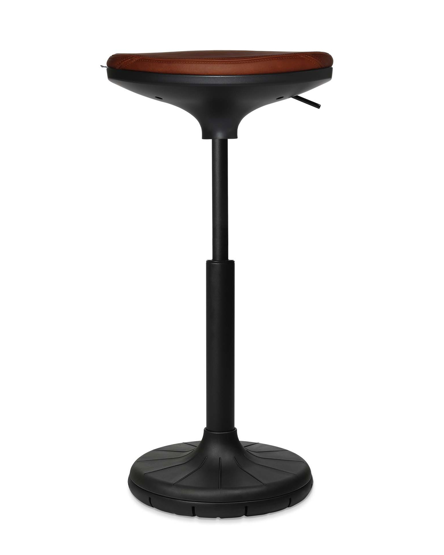 W3 High Sitz- und Stehhocker, leder braun