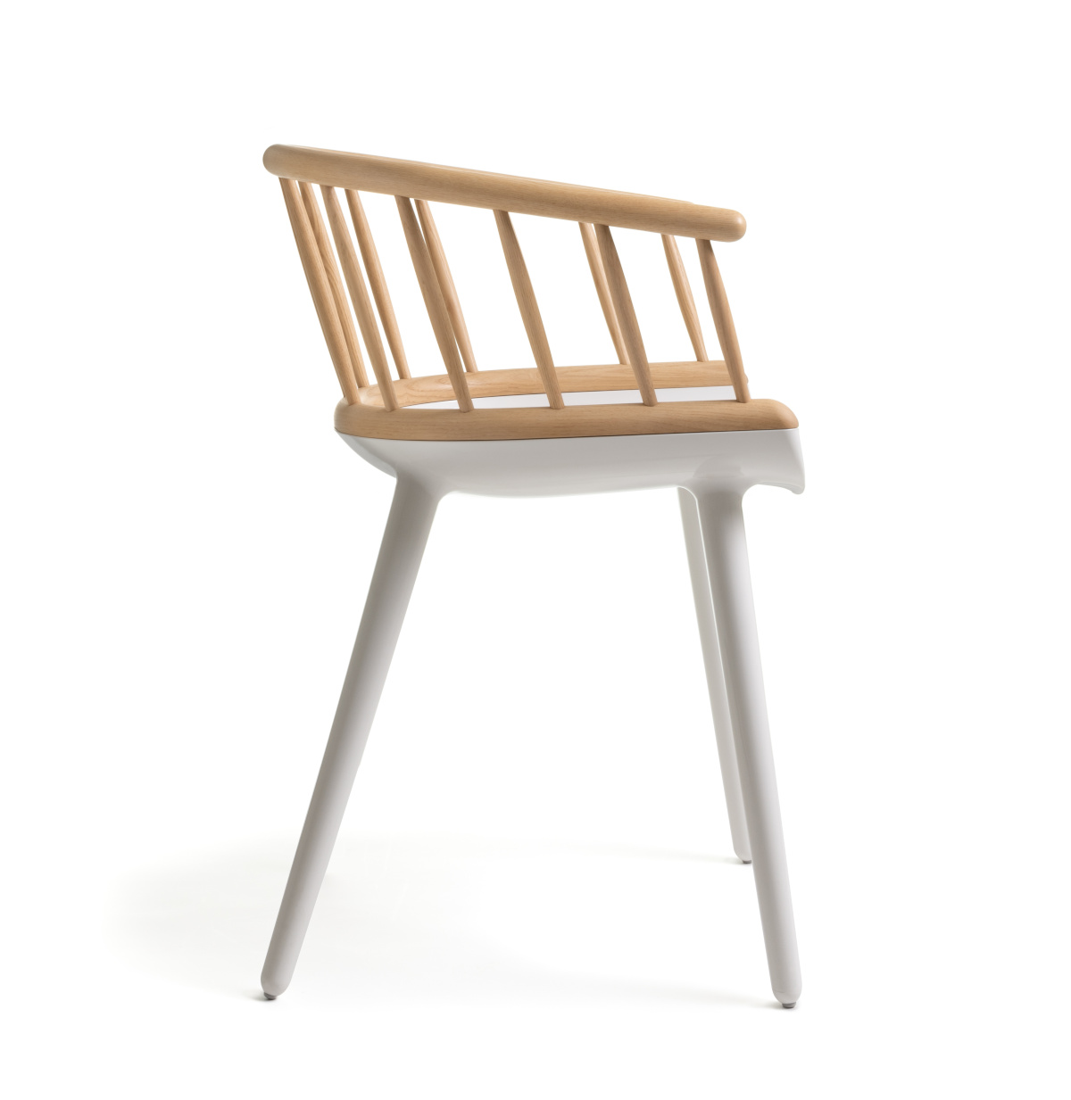 Magis Cyborg Stick Stuhl weiß, italienisches Design, ergonomisch, komfortabel, langlebig, modernes Möbel