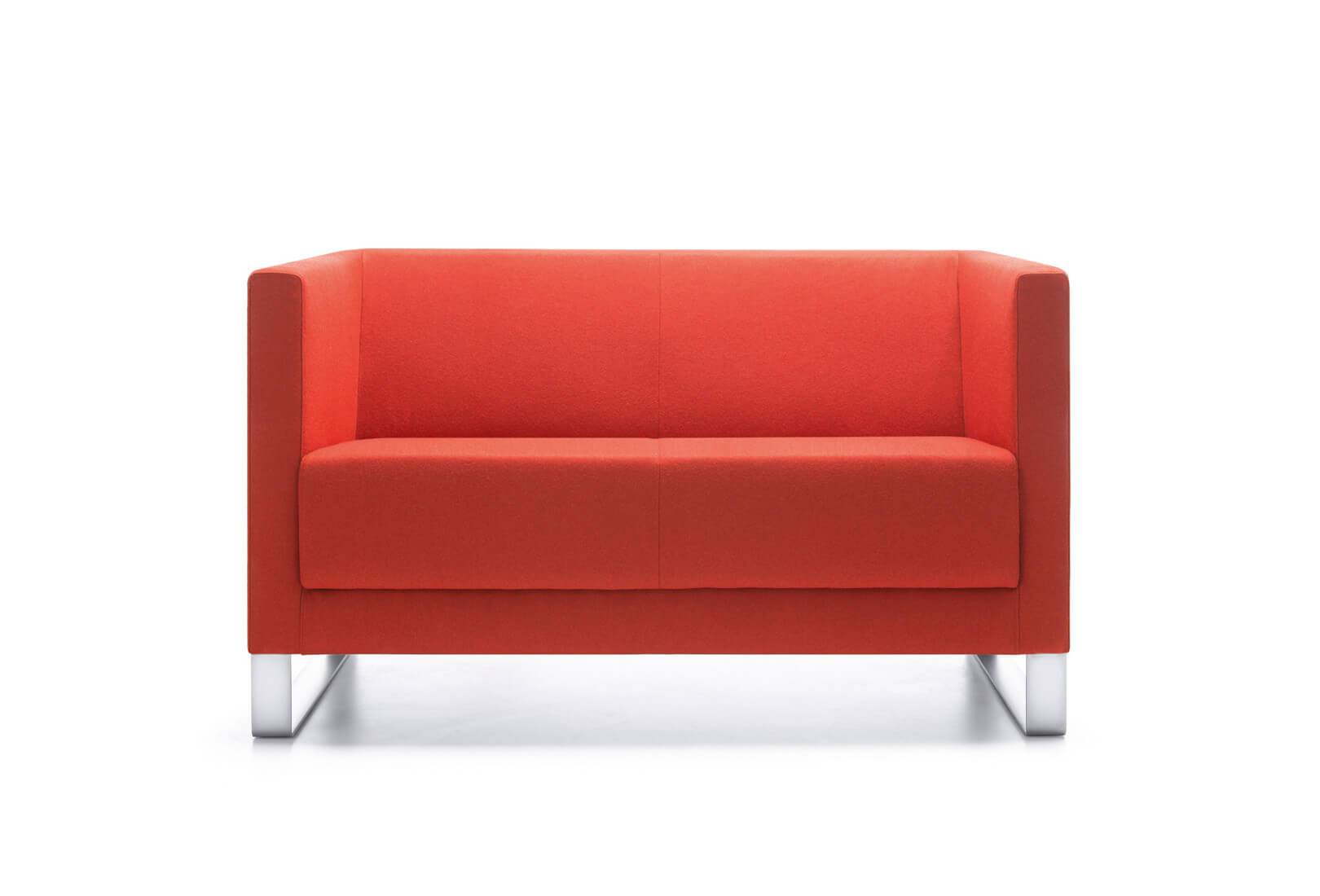 Profim Vancouver Lite Sofa 2-Sitzer mit Kufengestell, modernes Design, gepolstert, ideal für Büro- und Loungebereiche