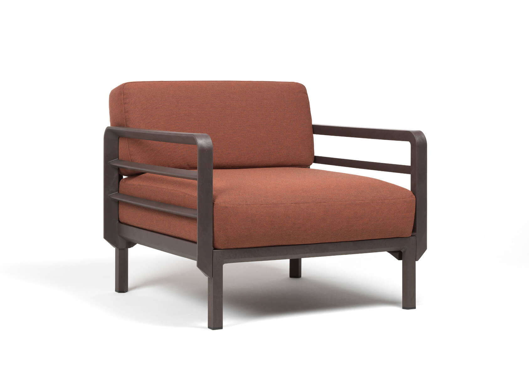 Nardi Maximo Poltrona Sessel terra/cannella, italienisches Outdoor-Design, wetterfest, komfortabel, langlebig