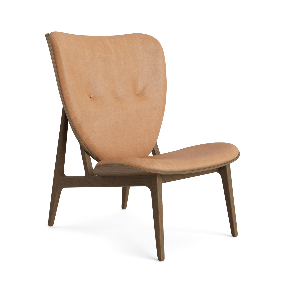 Elephant Lounge Chair, eiche hell geräuchert / dunes camel 21004