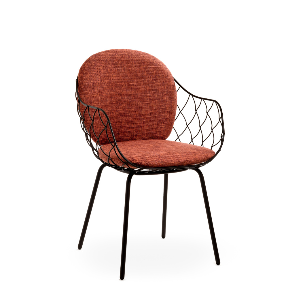 Magis Piña Outdoor Stuhl, marrone/orange, wetterfest, ergonomisch, modernes Design, langlebig, Made in Italy