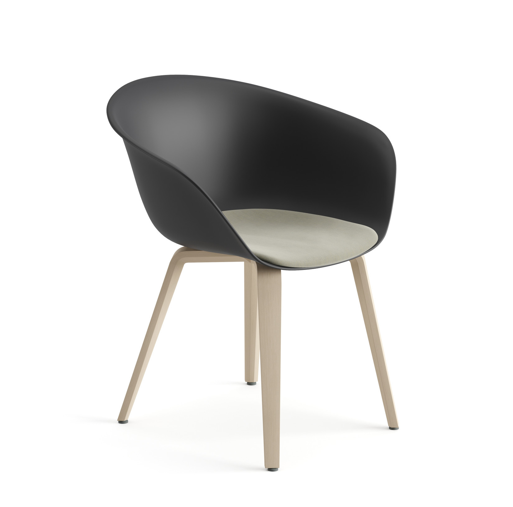 Duna 02 Stuhl, kunststoff mit polstersitz #4223