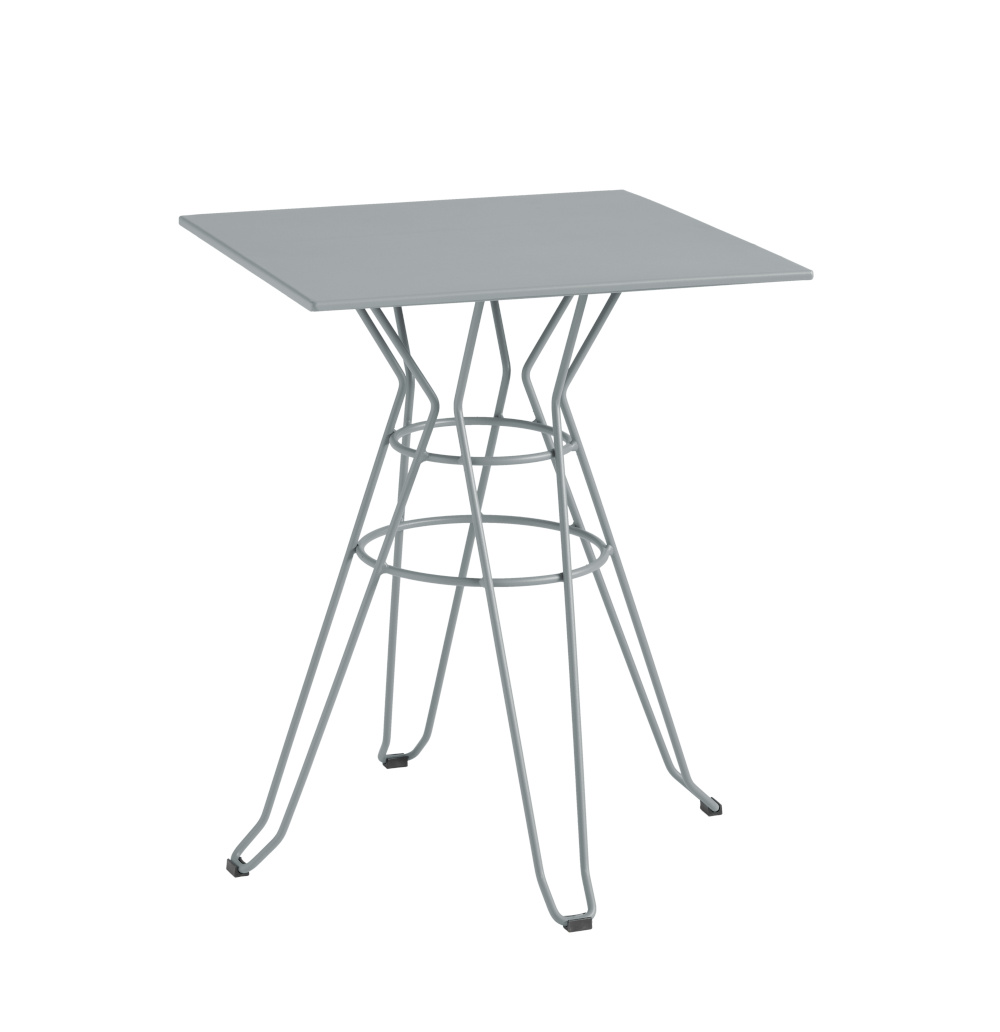 Capri Bistrotisch, 80 x 80 cm, telegrau 2
