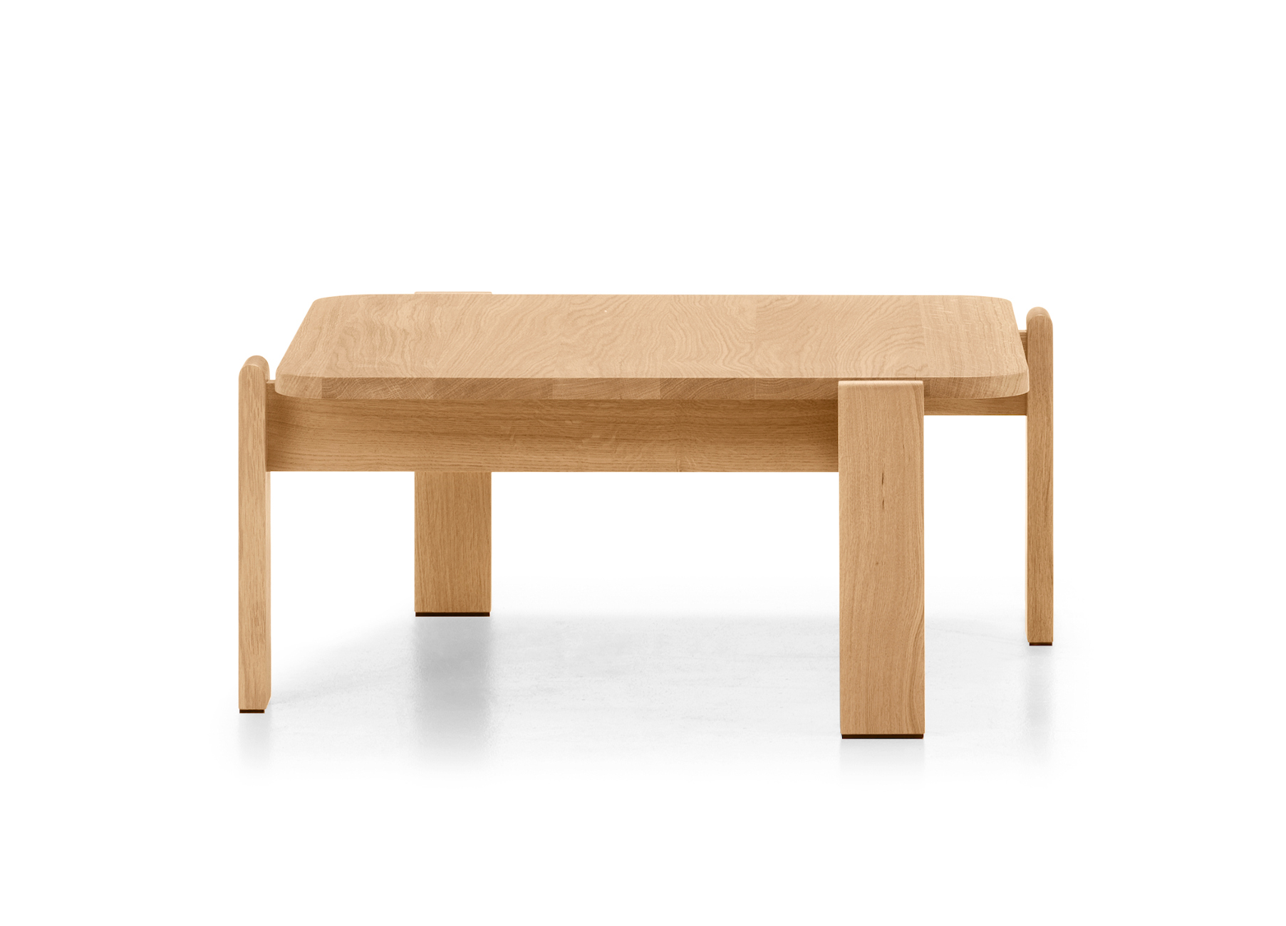 Velum Beistelltisch mit Massivholzplatte, 74 x 74 cm