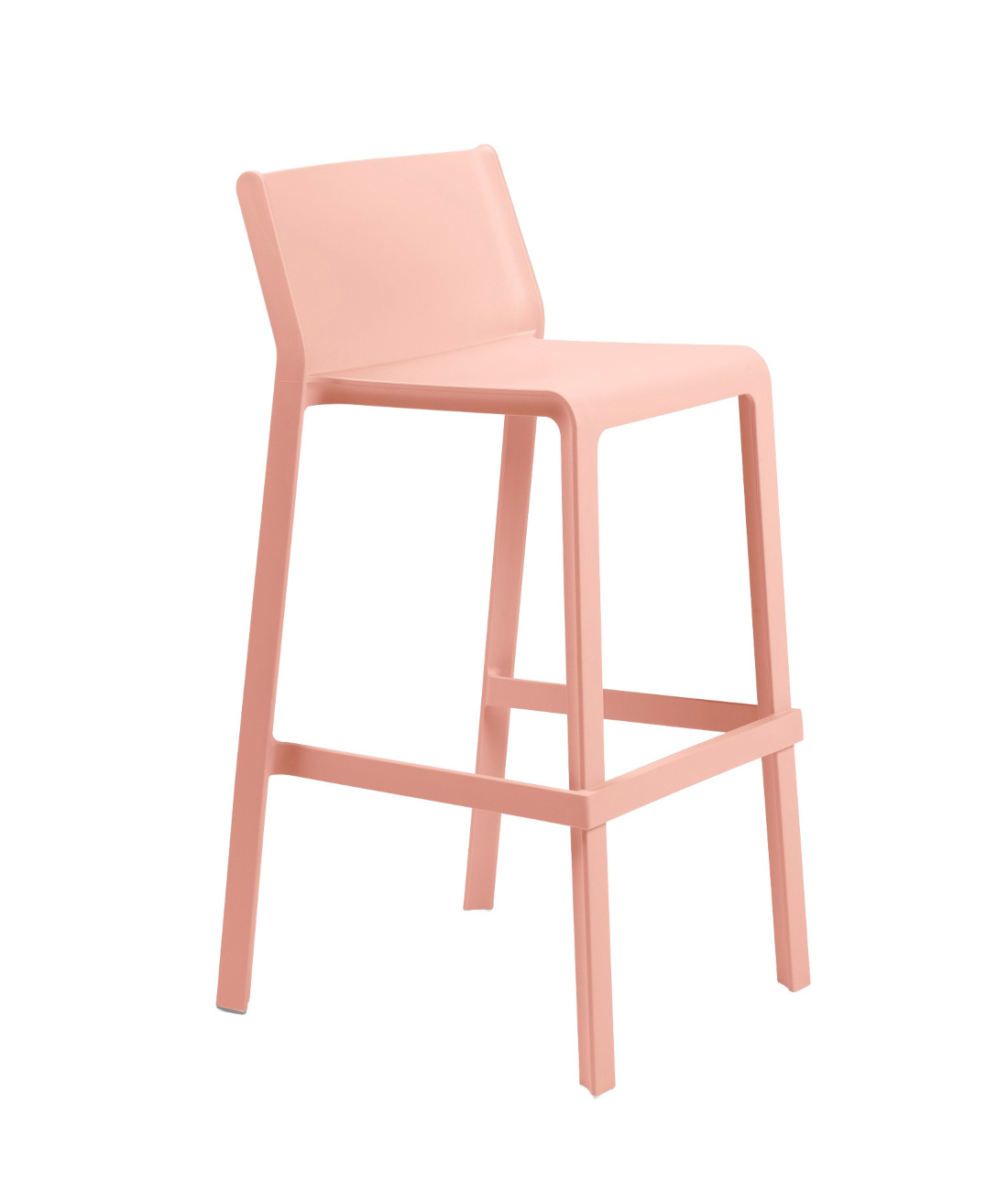 Nardi Trill Barhocker 76 cm, rosa bouquet, Outdoor-Barhocker, leicht, wetterfest, italienisches Design