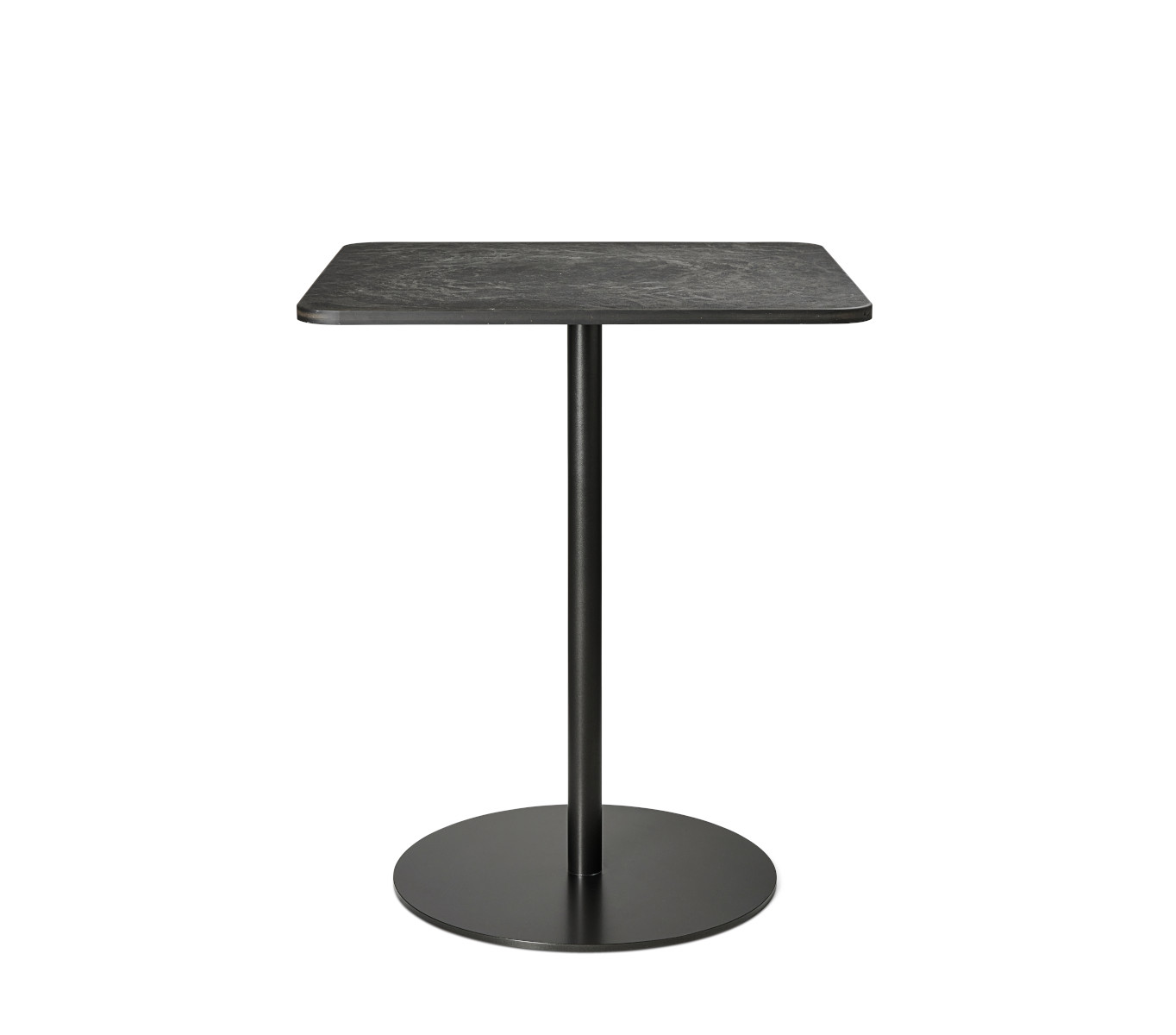 Mater Cafe Tisch, 60 x 60 cm, coffee waste black