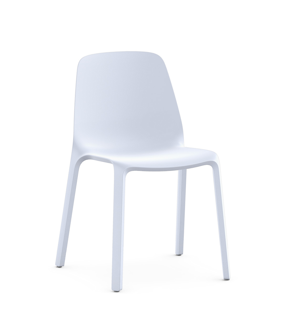 Ergonomischer Besucherstuhl Interstuhl MONOis1 MO100 in Grau/Blau mit bequemem Sitzkomfort und modernem Design