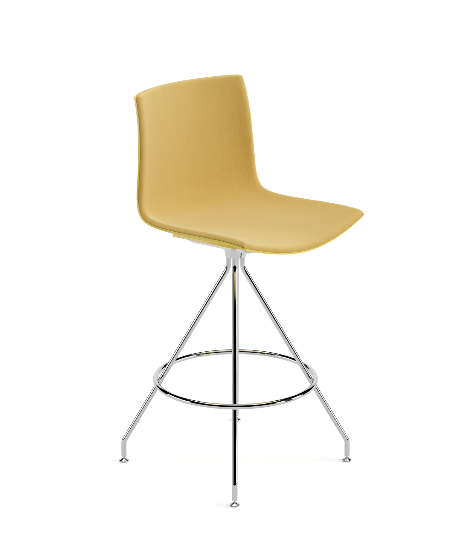 Catifa 46 Barhocker, höhe 65 cm, kunststoff, vorne bezogen #0498