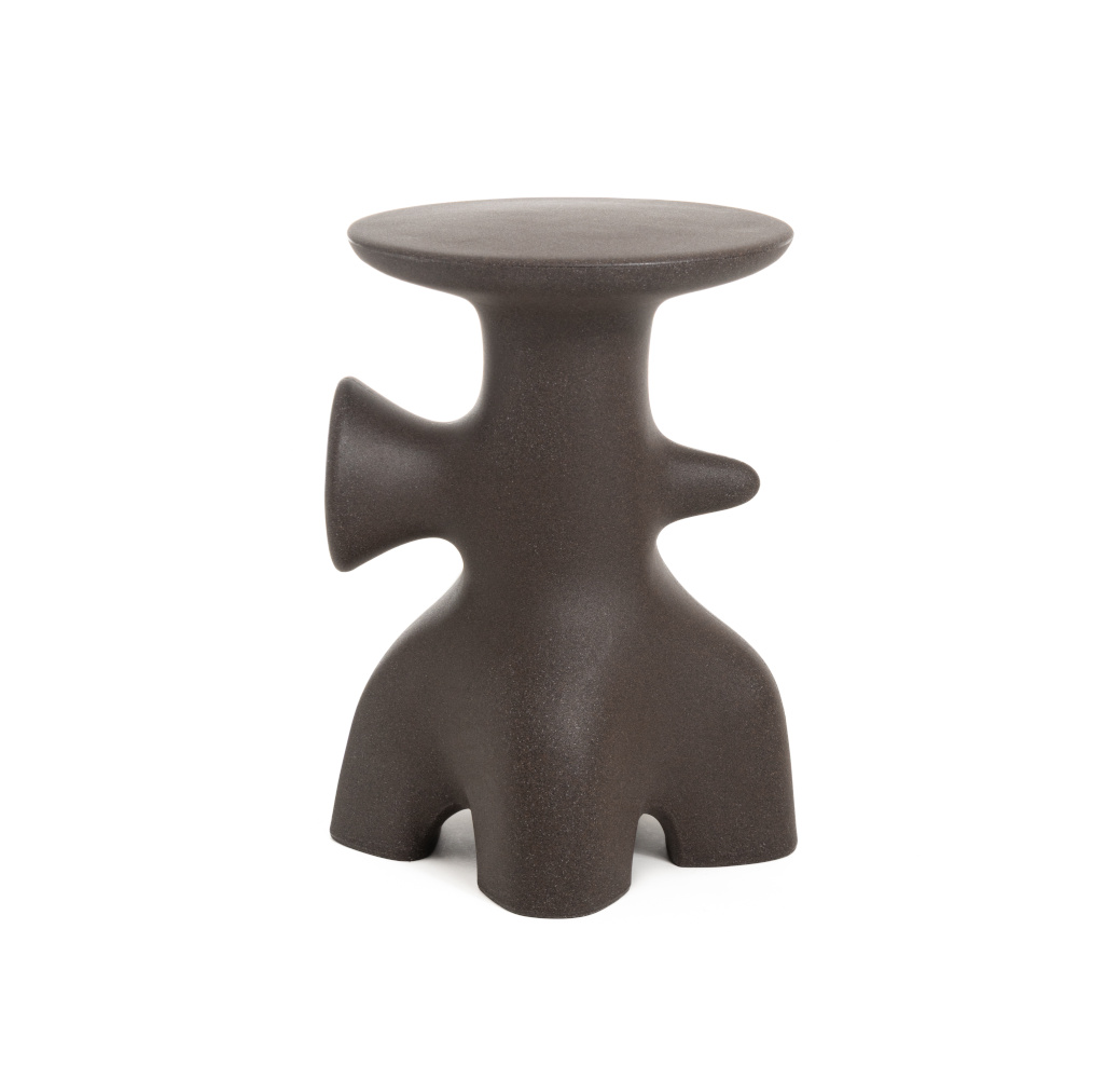 Archeo Hocker, hoch, clay brown