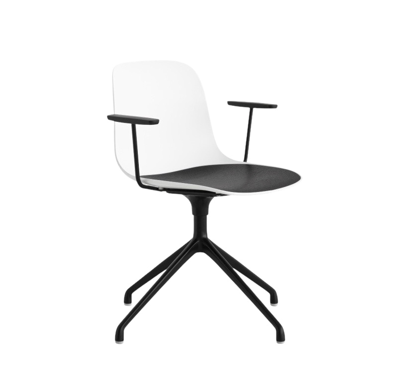 Seela Stuhl, drehbarem 4-Strahl-Kreuzfuß mit armlehnen