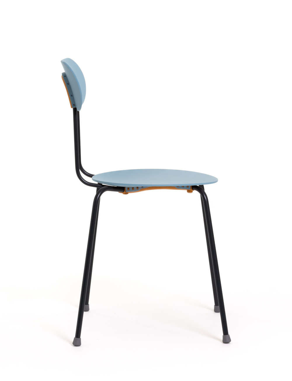 Magis Mariolina Stuhl, zweifarbig anthrazit/hellblau, ergonomisch, leichter Designer-Stuhl aus Italien