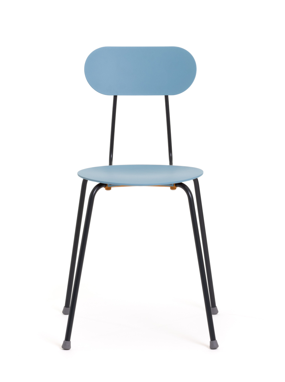 Magis Mariolina Stuhl, anthrazit/hellblau, moderner Design-Stuhl, ergonomisch, langlebig, Made in Italy