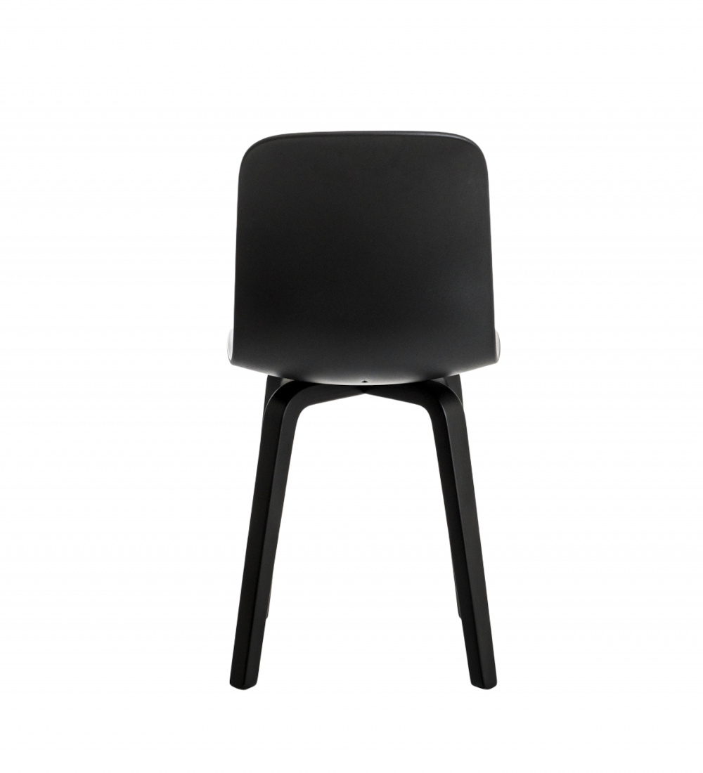 Magis Substance Stuhl, Esche schwarz / schwarz, Designerstuhl, komfortabel, langlebig, Made in Italy