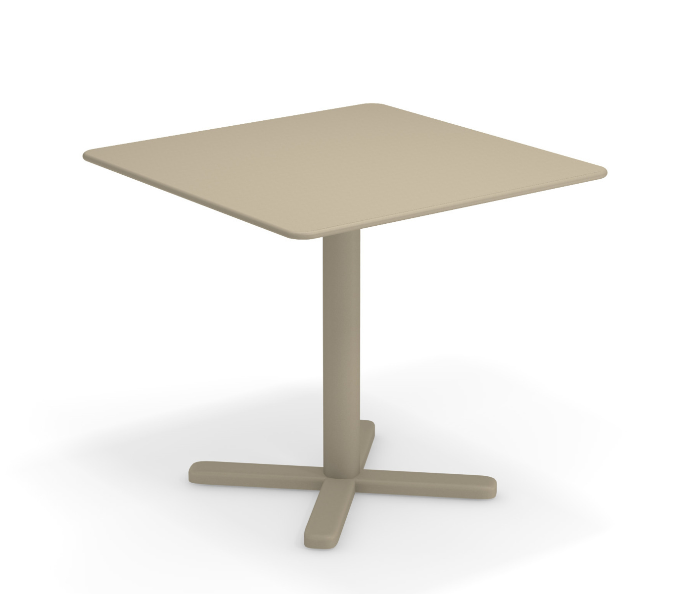 Darwin Tisch, 80 x 80 cm, graugrün