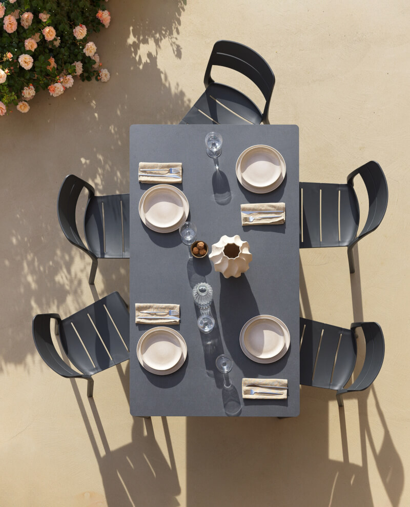 Nardi Cassia Gartenstuhl, funktional und elegant, ideal für Outdoor-Sitzgruppen – hochwertige italienische Fertigung