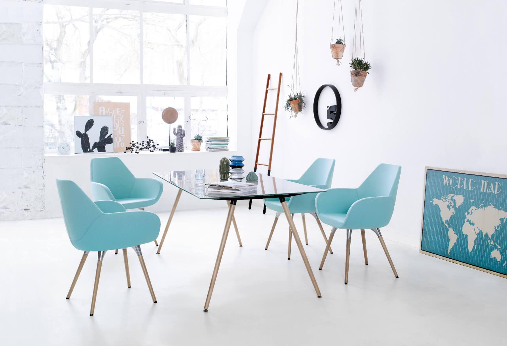 Profim Fan 10HW ergonomischer Bürostuhl mit Holzgestell, atmungsaktive Polsterung, langlebig und robust