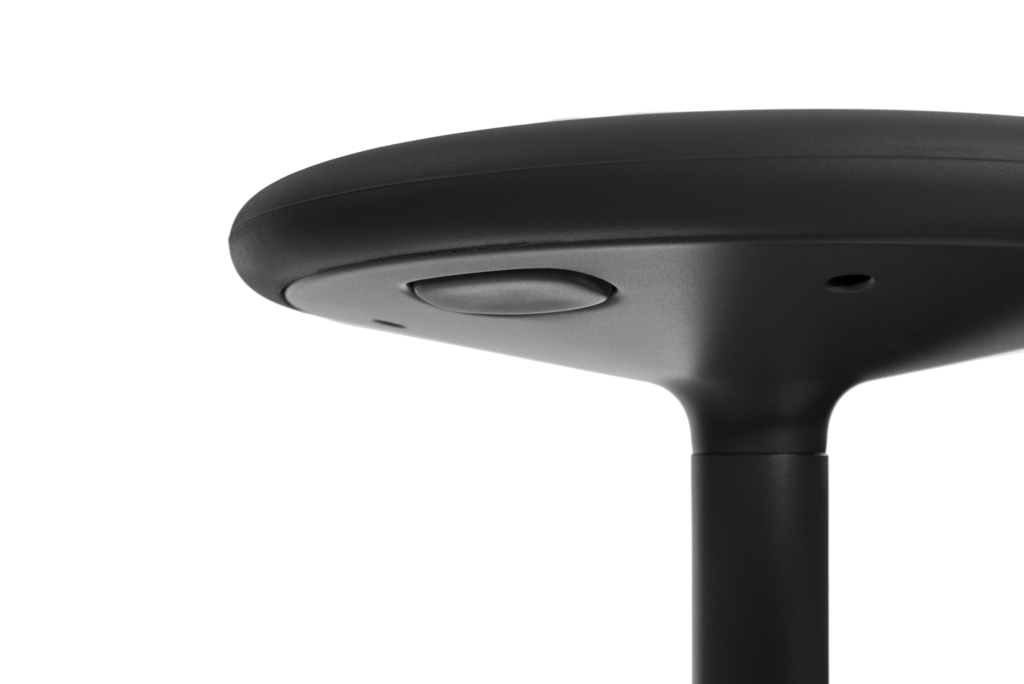 Magis Tibu Barhocker schwarz, ergonomischer Sitz, höhenverstellbar, modernes Design, langlebiger Design-Hocker