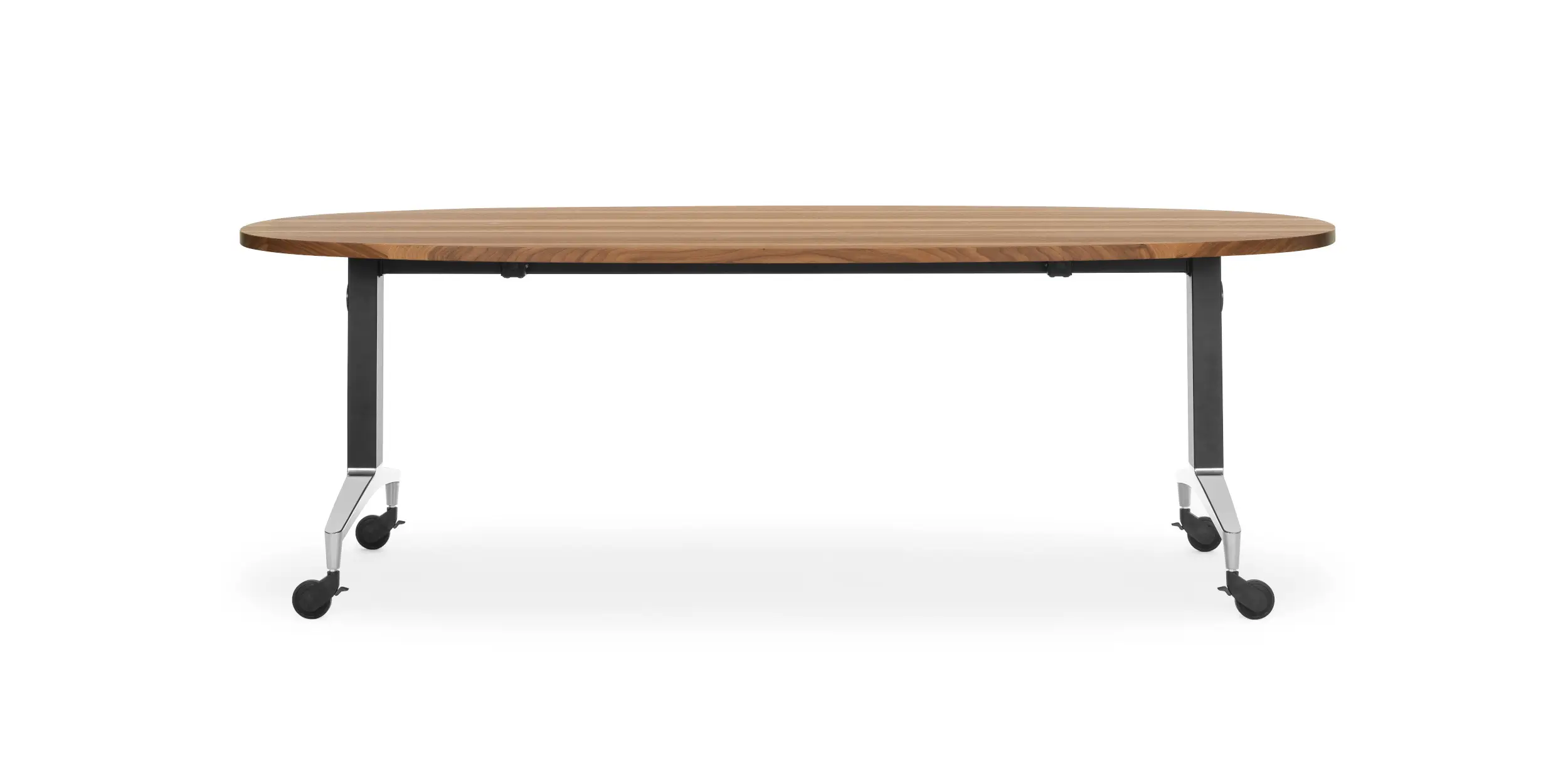 Girsberger Alteo ovaler Klapptisch für flexible Besprechungsräume und moderne Büroumgebungen.