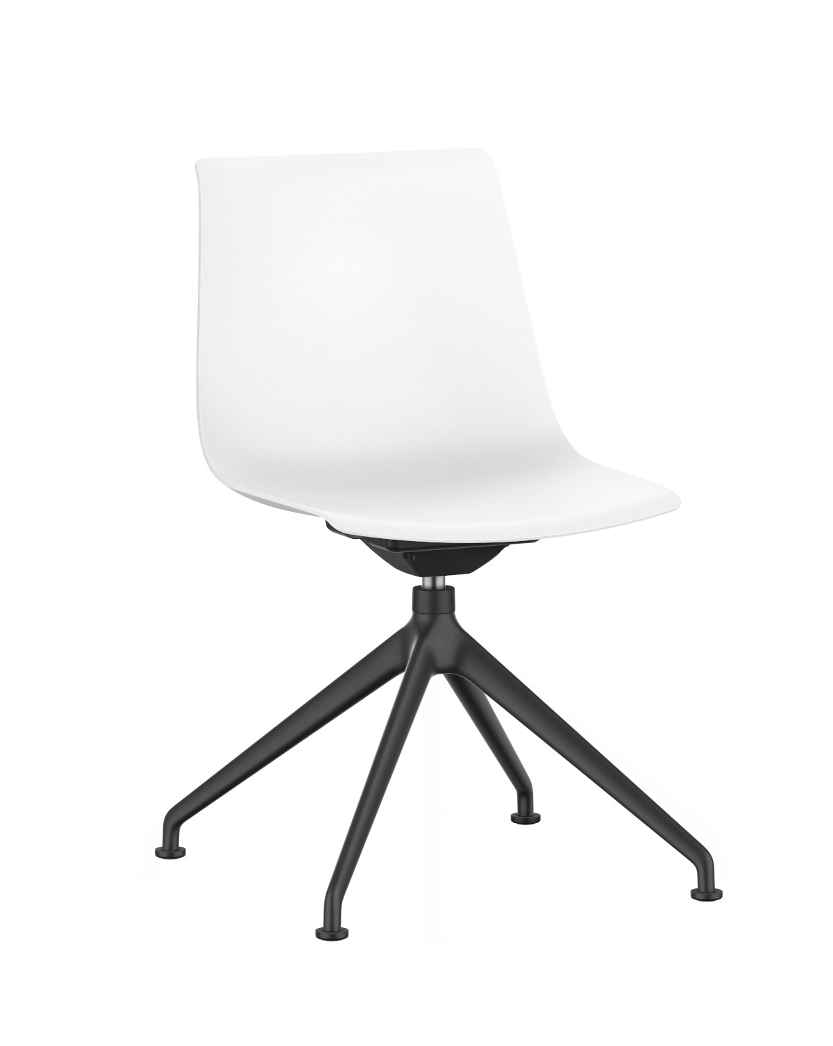 Interstuhl SHUFFLEis1 SU141 Drehstuhl ergonomisch, höhenverstellbar, mit Rollen, modernes Bürostuhl-Design, schwarz