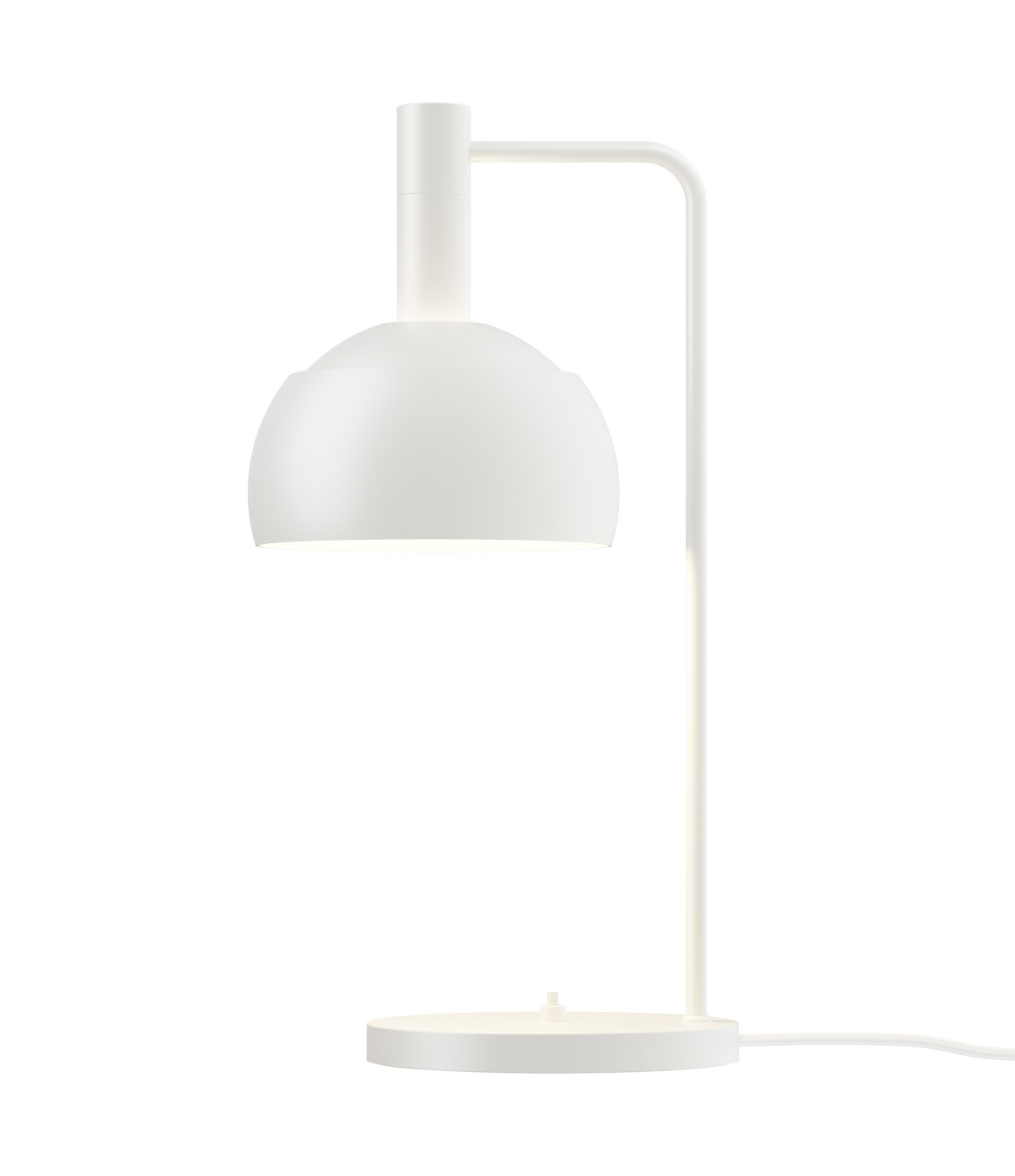 Louis Poulsen FJ Elements Tischleuchte weiß, modernes skandinavisches Design, stilvolle Wohnraumbeleuchtung