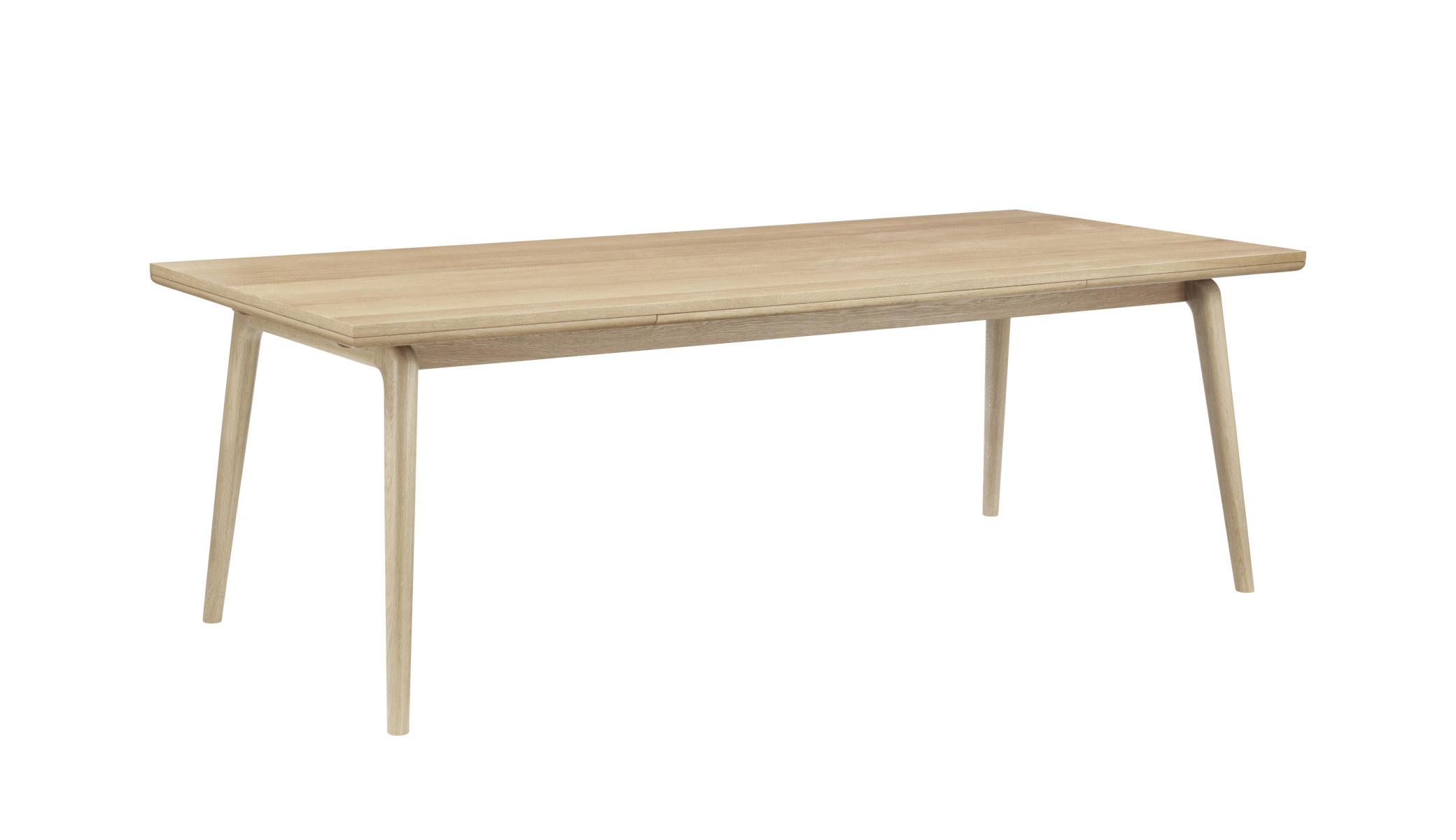 FDB Møbler C65 Astrup Tisch, ausziehbar 220x100 cm, Eiche natur, nordisches Design, robust, langlebig