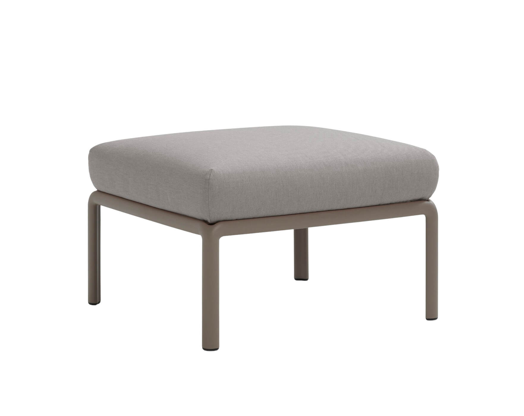 Nardi Komodo Pouf tortora/grigio, wetterfest, langlebig, italienisches Outdoor-Design, modular, komfortabel