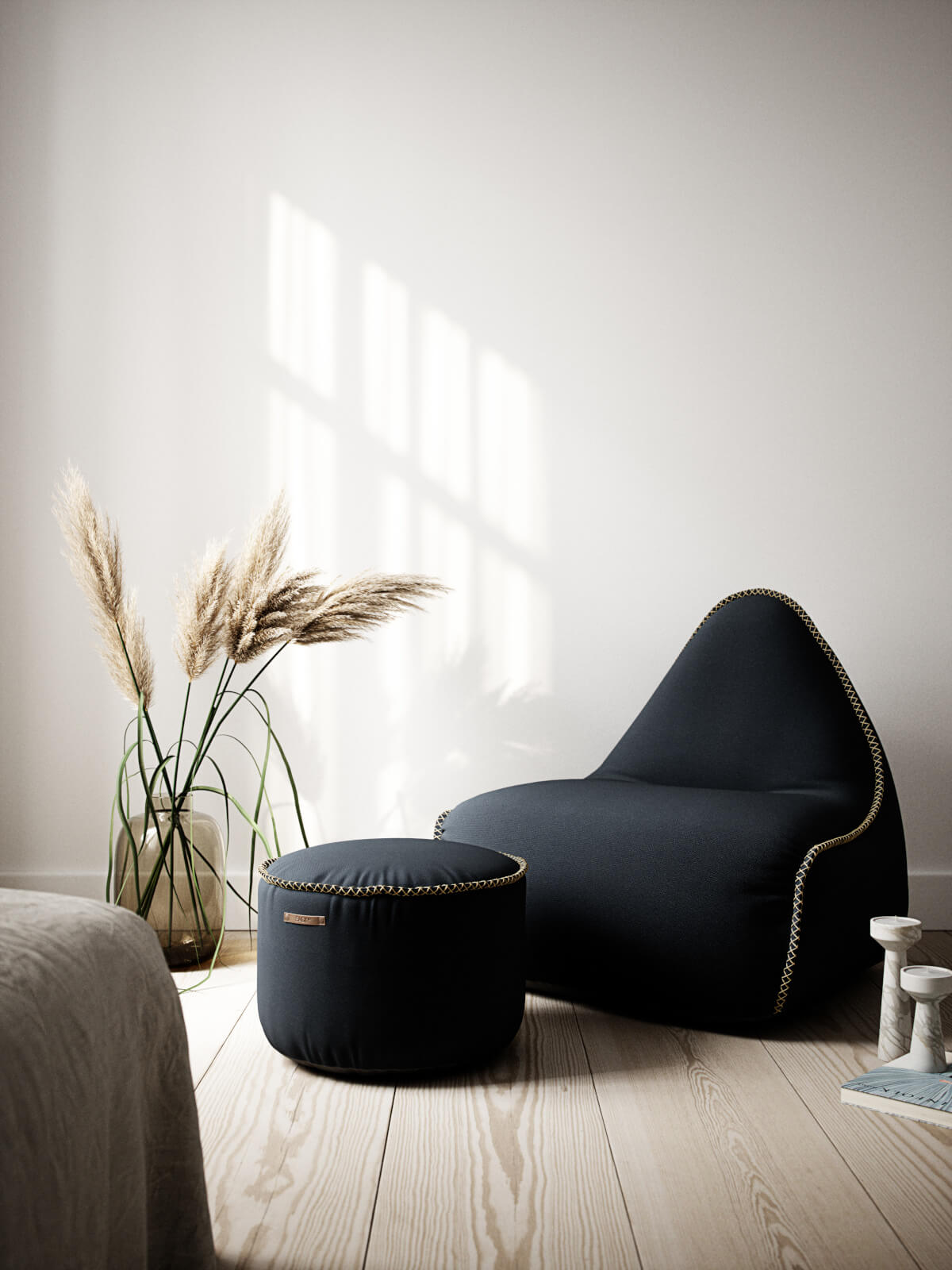 Cura Lounge Chair, schwarz