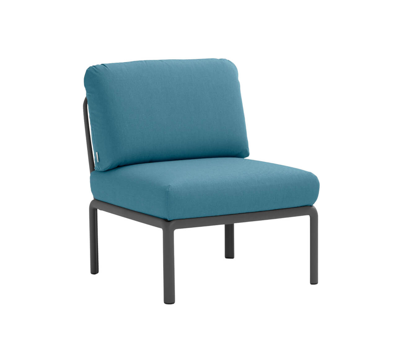 Nardi Komodo Modulsofa Mittelelement, anthrazit, Outdoor-Sofa, wetterfest, langlebig, modernes Design, Made in Italy