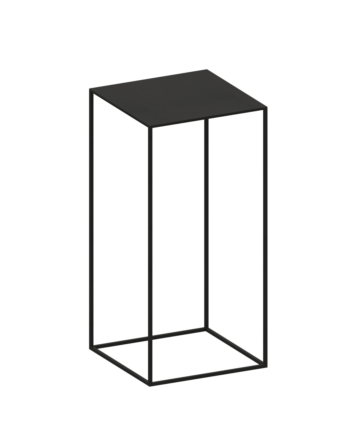 Slim Irony Beistelltisch, 31 x H 64 cm, schwarz