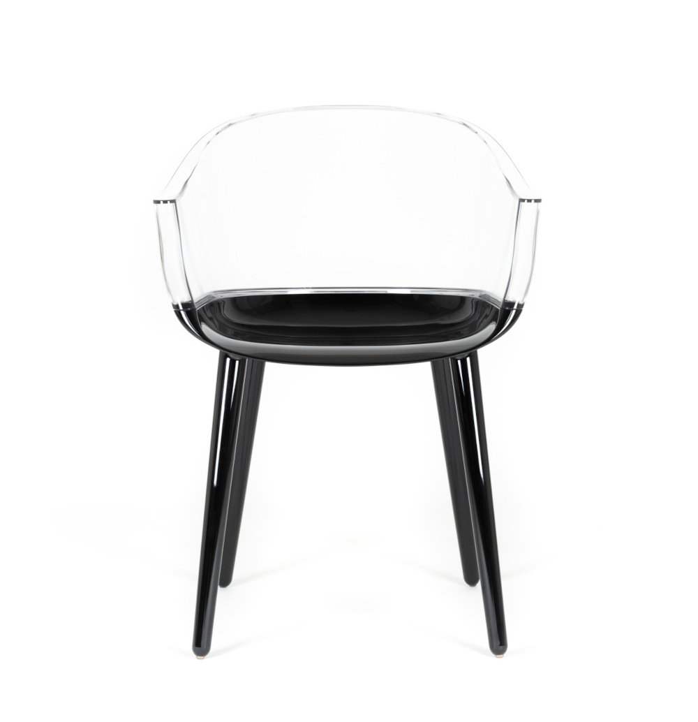 Magis Cyborg Stuhl schwarz, moderner Design-Stuhl, ergonomisch, komfortabel, langlebig, italienisches Design