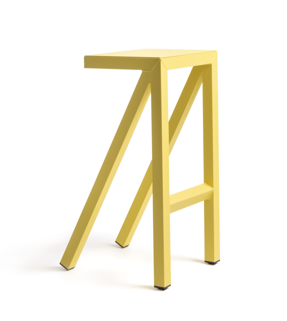 Magis Bureaurama Barhocker gelb – Design-Barstuhl 74 cm Magis Bureaurama Barhocker 74 cm, gelb, italienisches Design, moderner Barstuhl, langlebig