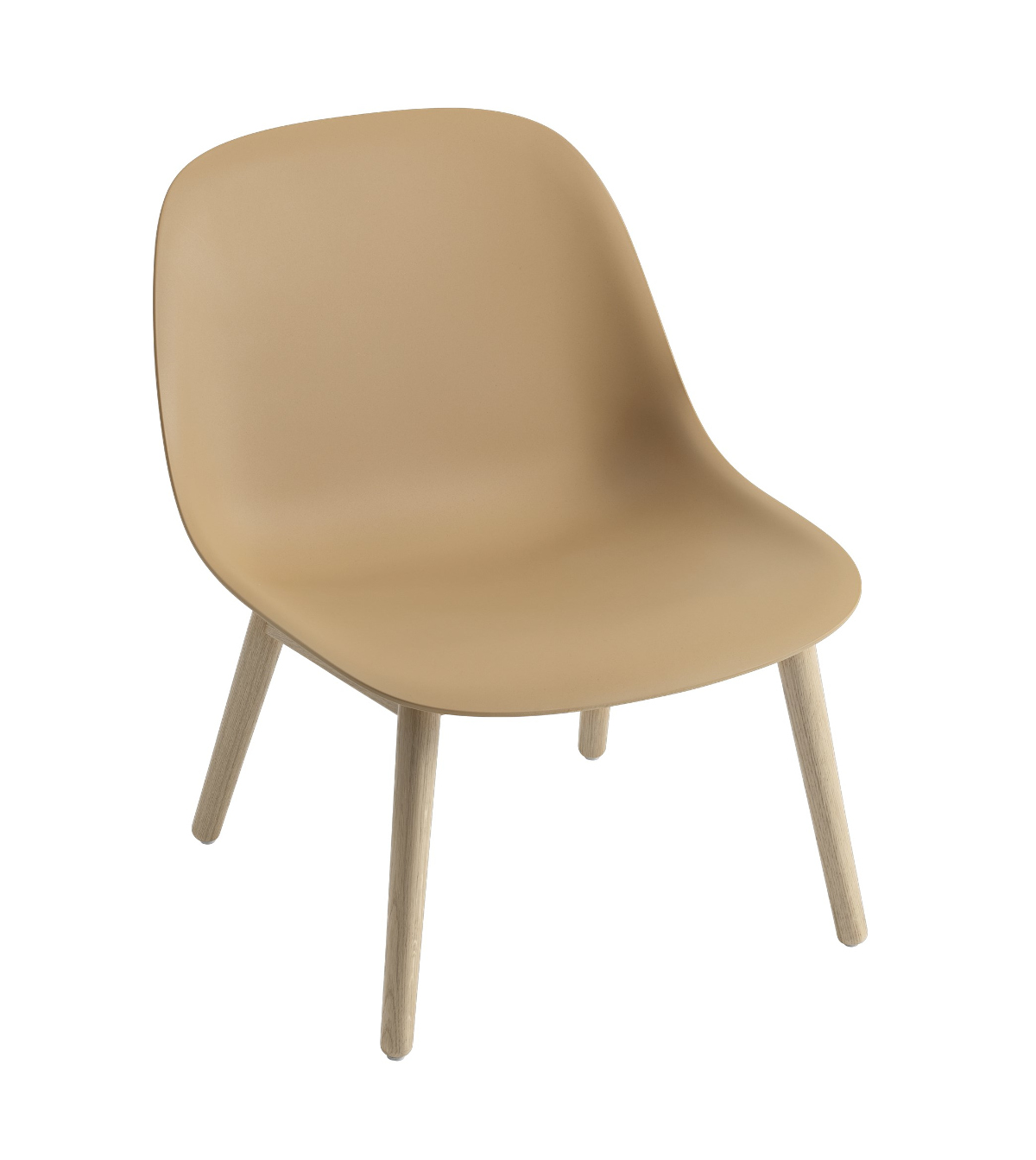 Fiber Lounge Chair, wood base, ochre / eiche natur Fiber Lounge Chair, wood base, ochre / eiche natur