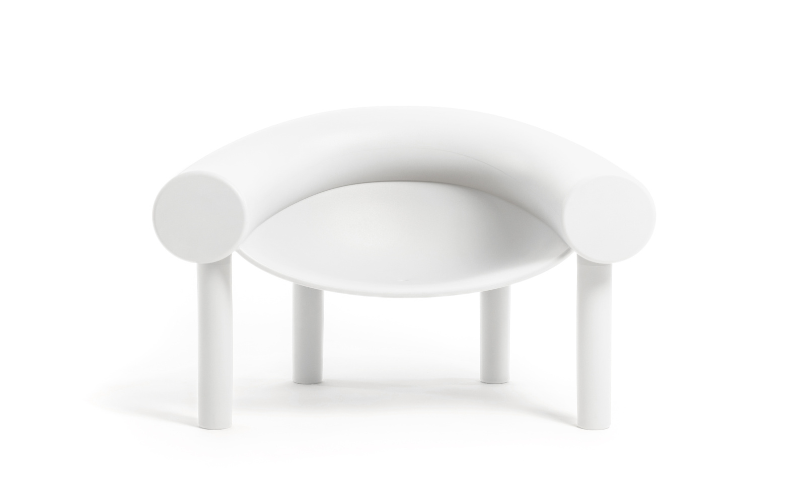 Magis Sam Son Sessel weiß, moderner italienischer Design-Sessel, ergonomisch, komfortabel, langlebig