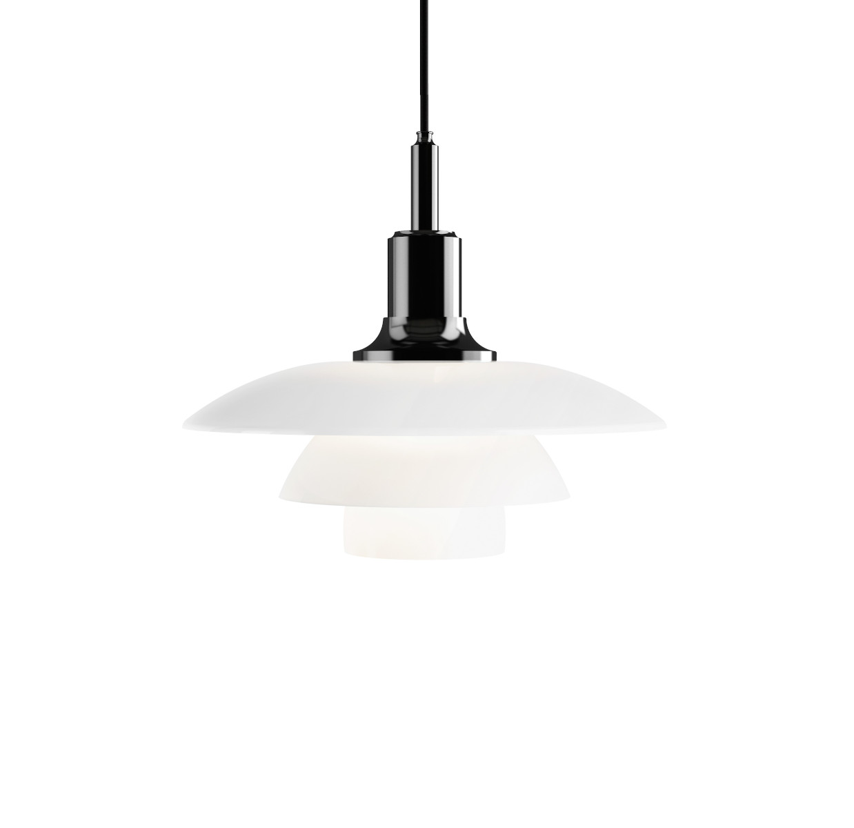 Louis Poulsen PH 3½-3 Pendelleuchte black metallised, klassisches Design, blendfreies Licht, hochwertige Innenbeleuchtung