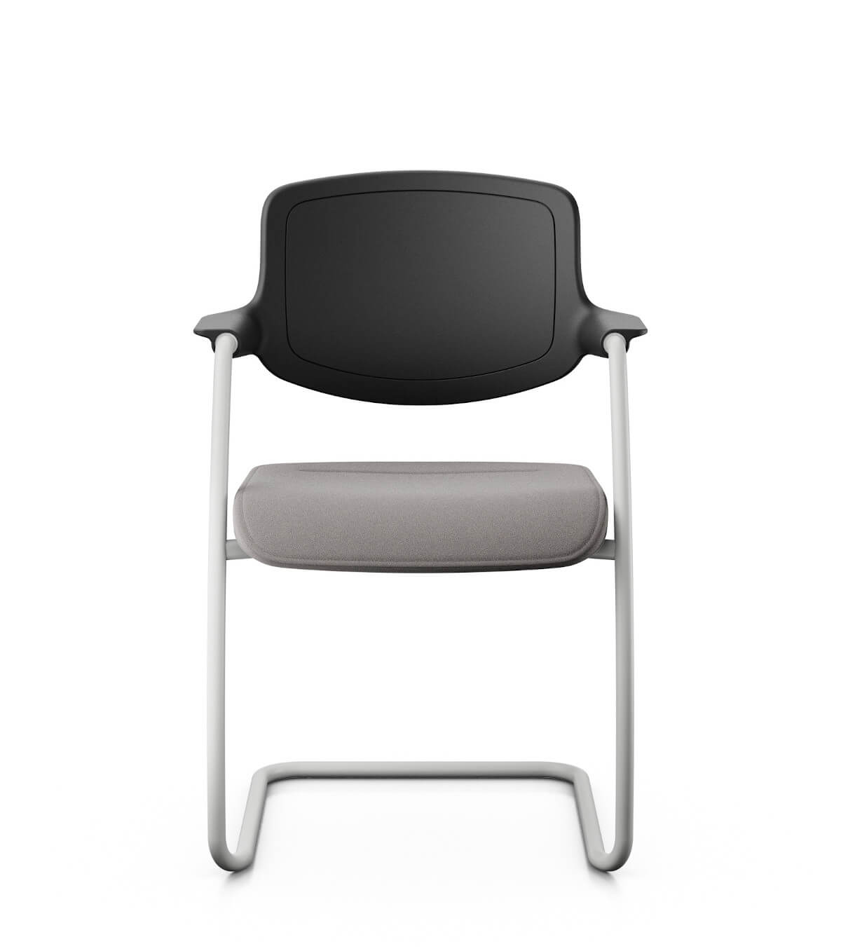 Giroflex 161-6003 Besucherstuhl mit Freischwinger-Gestell und Kunststoffrücken, zeitloses Design, hoher Sitzkomfort