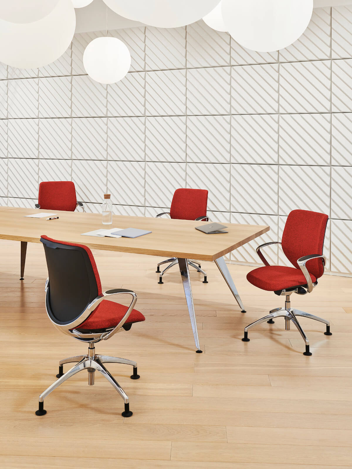 Giroflex 313-4539 Bürostuhl mit gepolstertem Rücken, funktionaler Arbeitsstuhl für Büro und Homeoffice