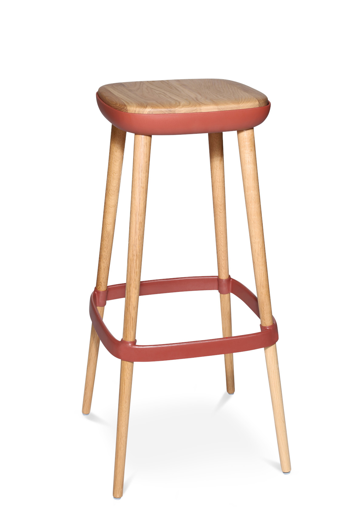 Moderner Wagner W-2020 Barhocker mit stabilem Metallgestell und bequemer Sitzfläche