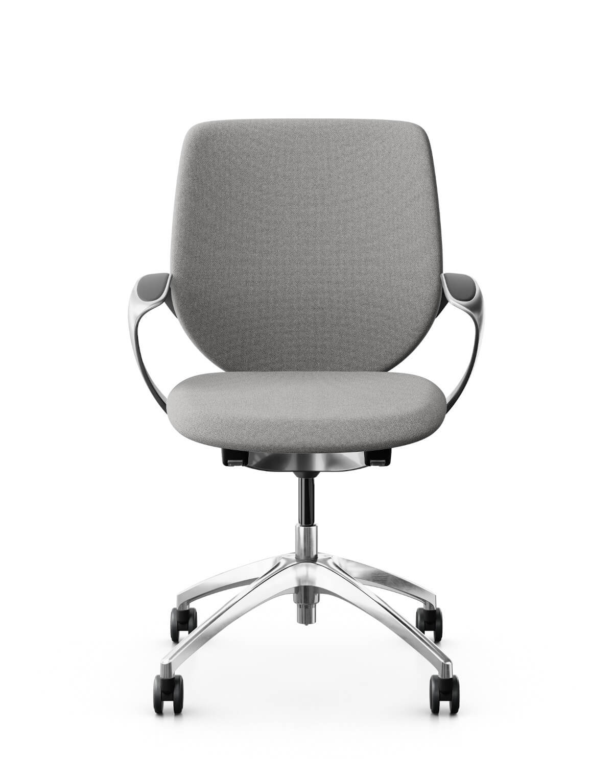 Giroflex 313-4518 Konferenzstuhl mit Polsterrücken, ergonomisch, komfortabler Besucherstuhl für Meeting- und Konferenzräume