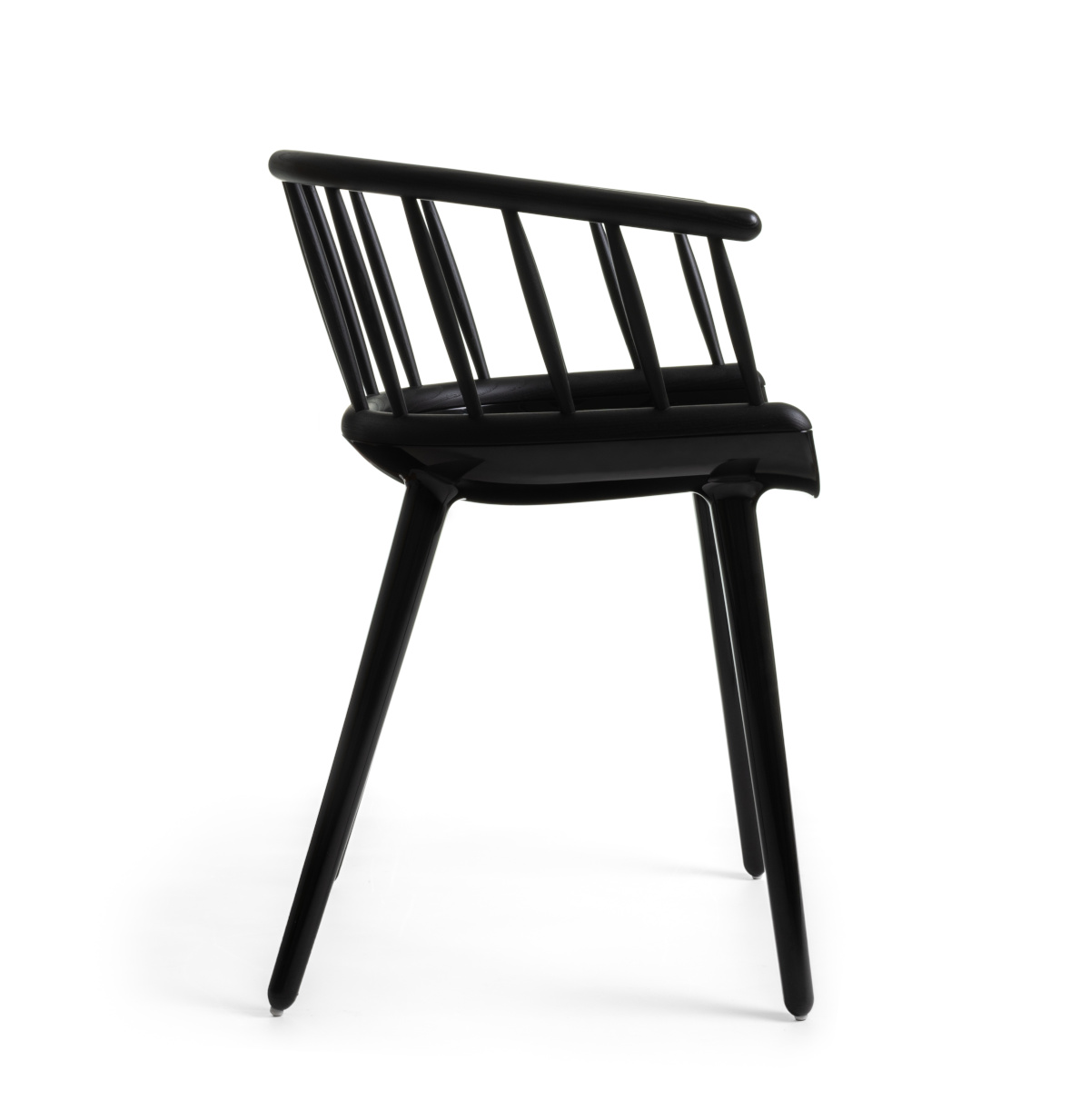 Magis Cyborg Stick Stuhl schwarz, leichter Designstuhl, komfortabel, stabil, ergonomisch, Made in Italy