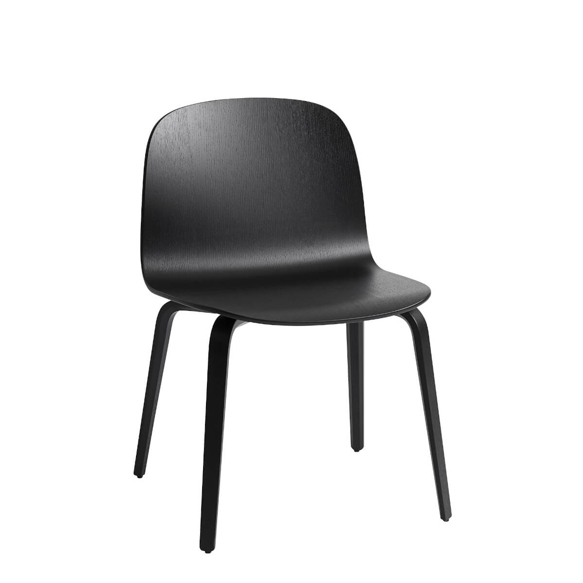 Visu Wide Chair, wood base