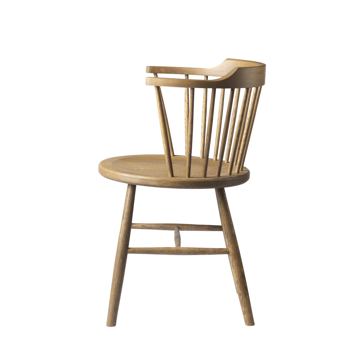 FDB Møbler J18 Stuhl, braun geölte Eiche, nordischer Stil, langlebig, nachhaltig, funktional