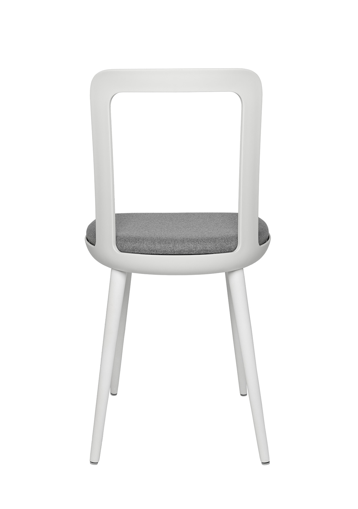 Wagner W-2020 Stuhl mit Sitzkissen, Kunststoffschale, Massivholz Beine Eiche oder Buche, moderner Designstuhl