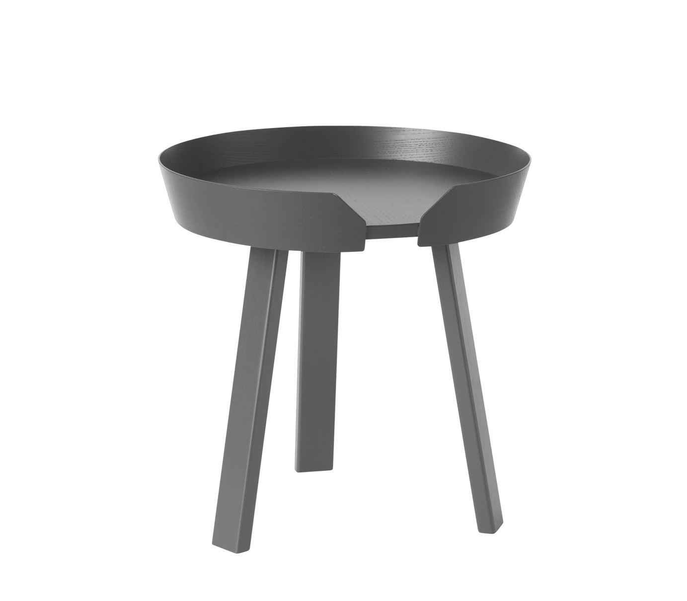 Muuto Around Beistelltisch Anthrazit – elegantes Design für moderne Wohnzimmer und Schlafzimmer Muuto Around Beistelltisch in Anthrazit, modernes skandinavisches Design für stilvolle Wohnräume und minimalistische Einrichtung