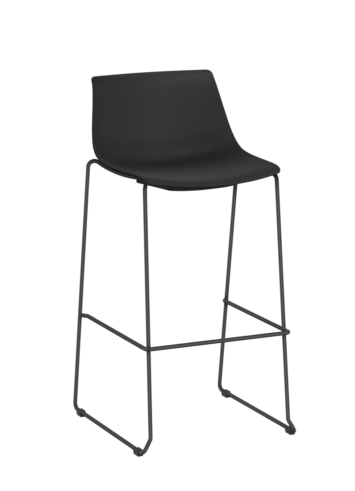 Interstuhl SHUFFLEis1 SU231 Barhocker, ergonomisch, modern, stapelbar, ideal für Küche, Büro oder Bar