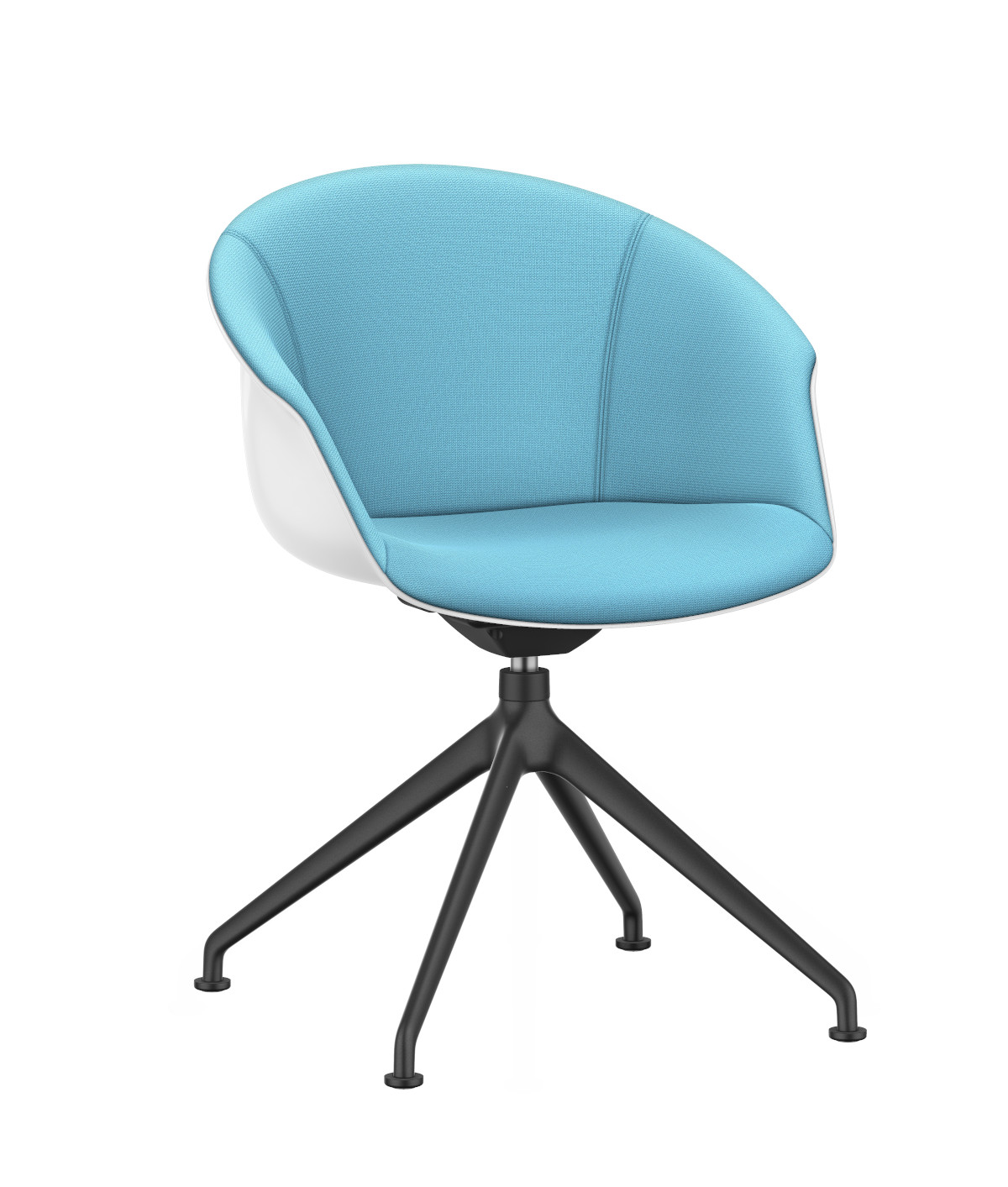 Interstuhl SHUFFLEis1 SU346 Sessel, ergonomisch gepolstert, drehbar, stabiler Rahmen, stilvoll für Büro & Lounge