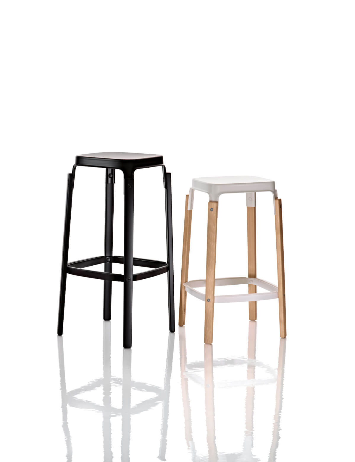 Magis Steelwood Stool Barhocker im modernen Küchen- oder Barbereich, robust, elegant und hochwertig – italienisches Design